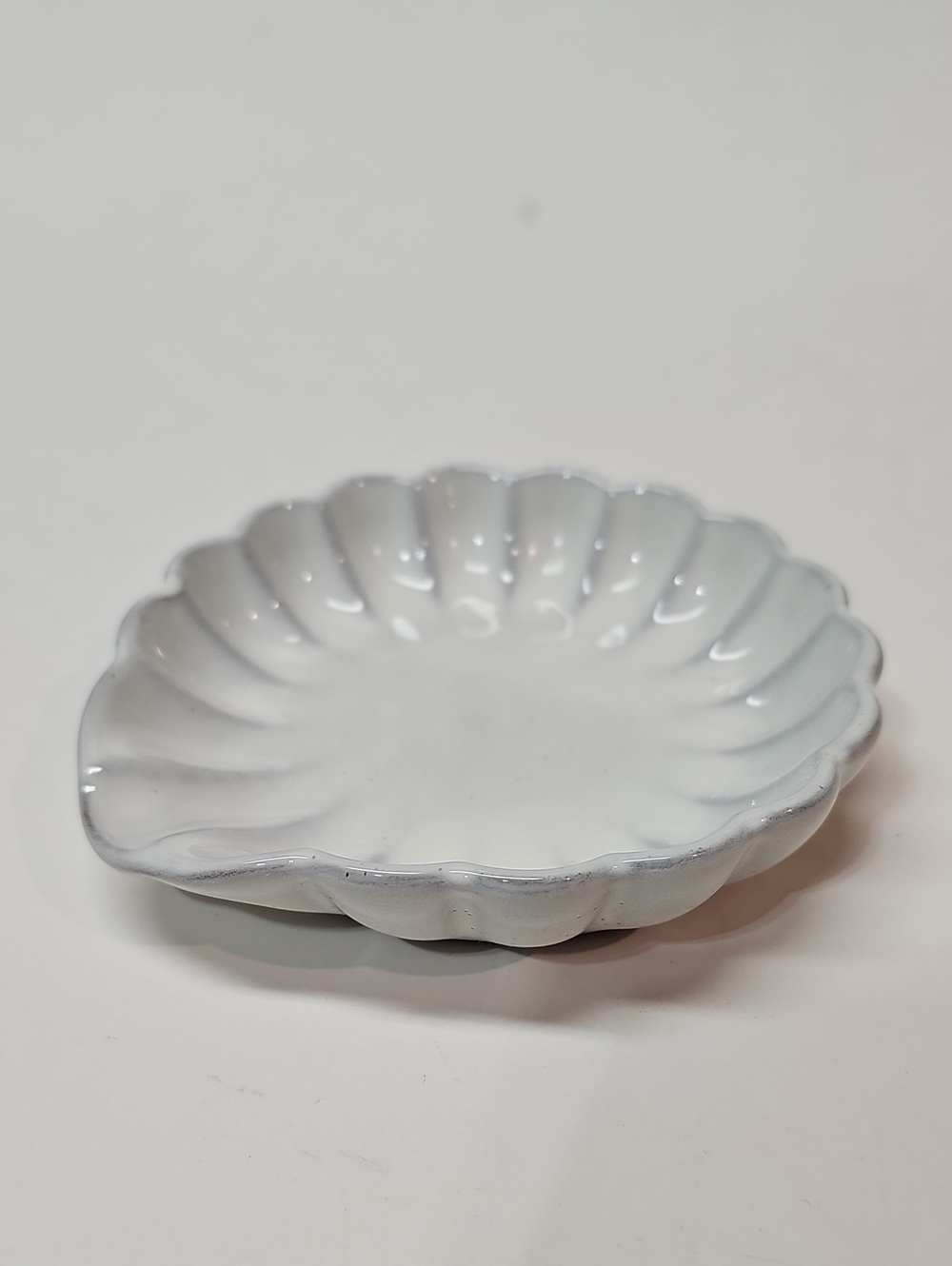 Target Hearth & Hand w/ Magnolia Matte Light Gray Stoneware Scalloped Spoon Rest